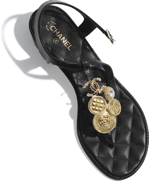 sandali chanel nero|sandals in Chanel.